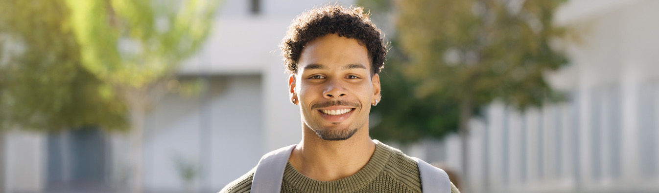 Young male student