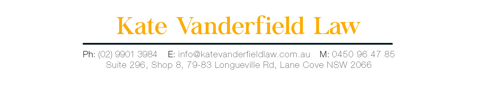 Kate Vanderfield Law