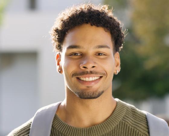 Young male student